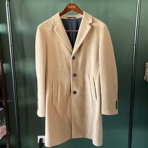 Tommy Hilfiger Solid Notch Lapel Felted Coat (Size 38 S)